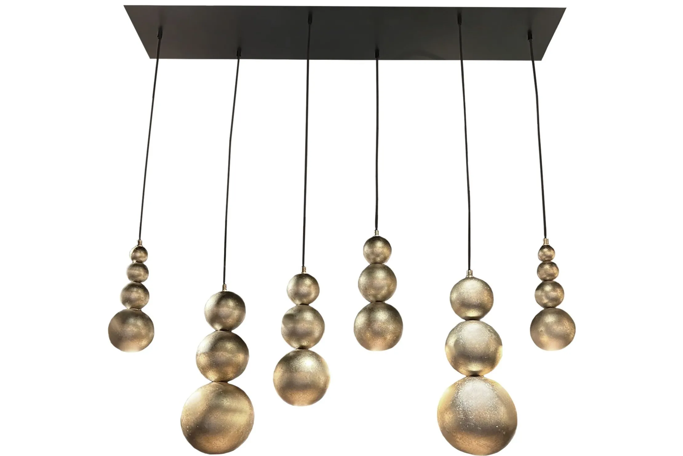 Hanglamp LB780-6 ovaal ambachtelijk zilver Allure | Leclercq & Bouwman