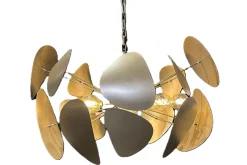 Hanglamp LB555-8+1 ovaal brons Galaxy | Leclercq & Bouwman