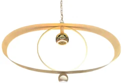 Hanglamp LB049-1+1 ovaal textured white Breeze | Leclercq & Bouwman
