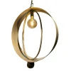 Hanglamp LB047-1+1 rond brons Breeze | Leclercq & Bouwman