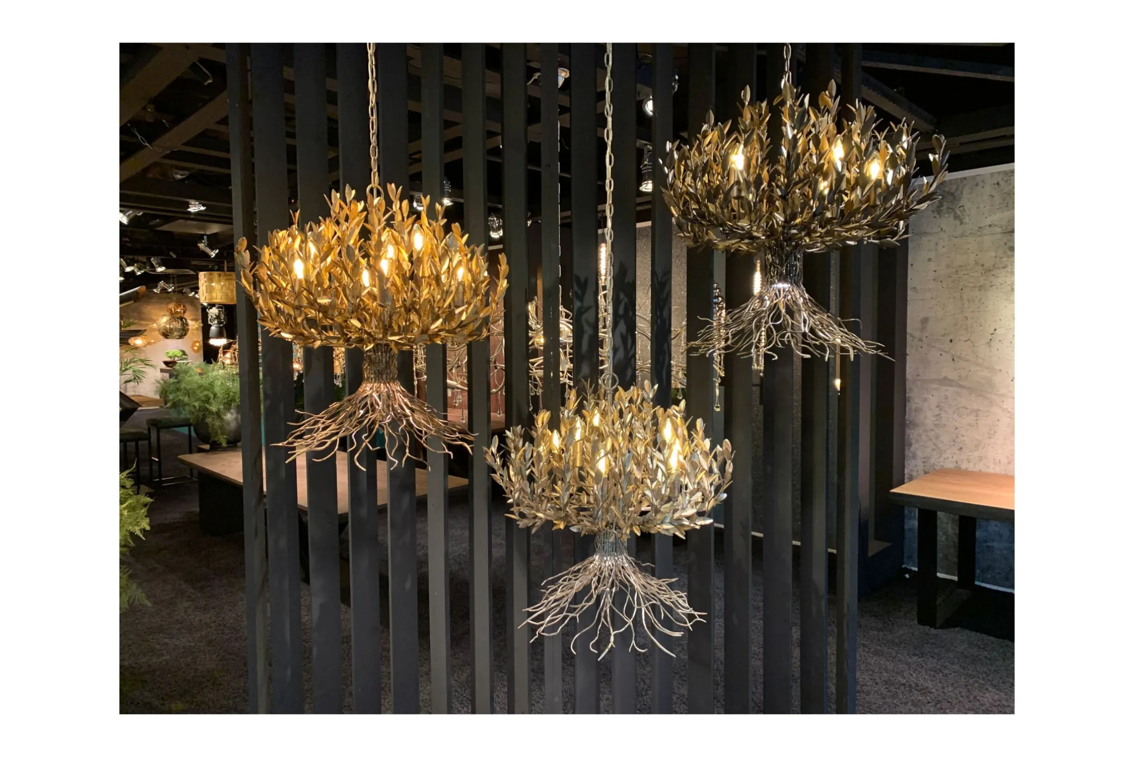 Hanglamp LB039/9+1 rustiek Aix | Leclercq & Bouwman