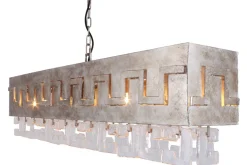 Hanglamp LB018-8+1 silver Casero | Leclercq & Bouwman