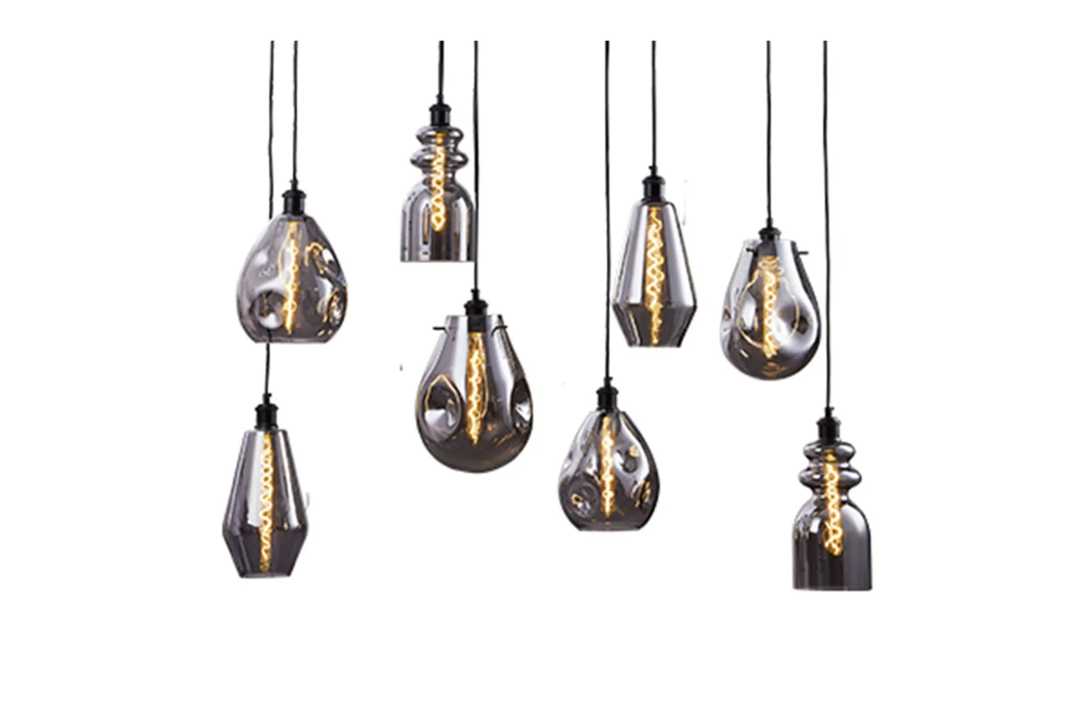 Hanglamp 8-lichts Cayden