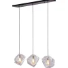 Hanglamp 3-lichts clear Yara