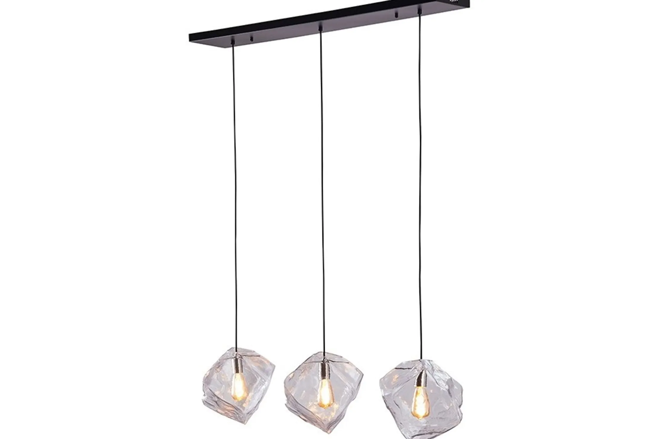 Hanglamp 3-lichts clear Yara