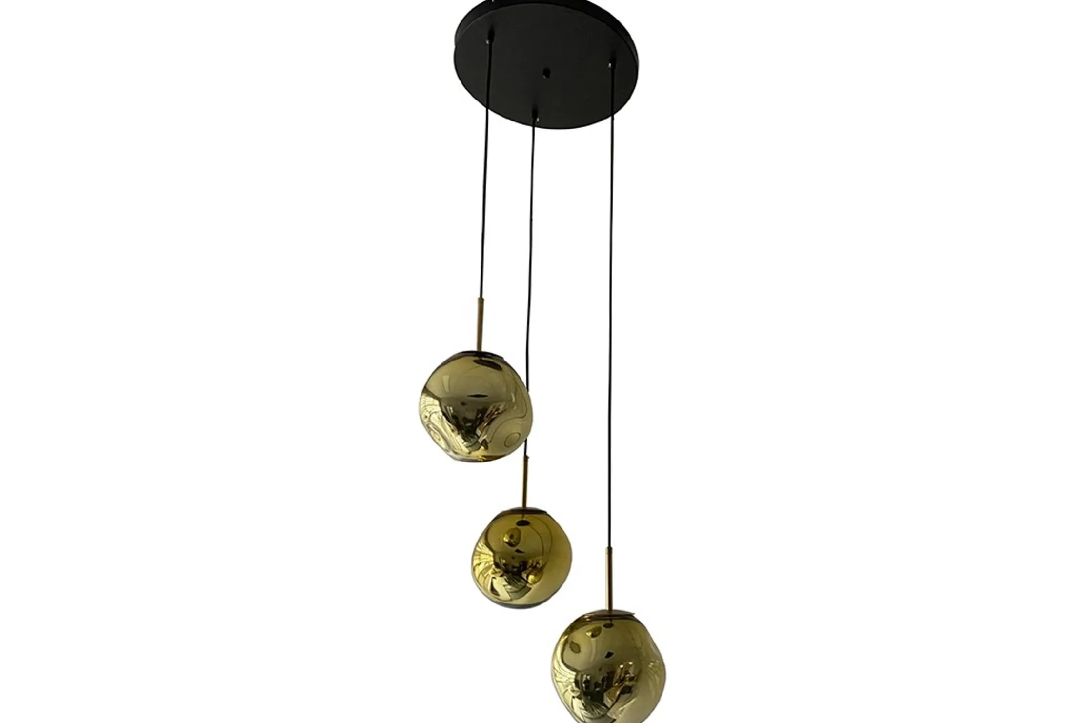 Hanglamp 3-lichts rond Gold Boaz