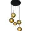 Hanglamp 5-lichts rond Gold Boaz