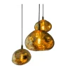Hanglamp 3-lichts rond Gold Melt