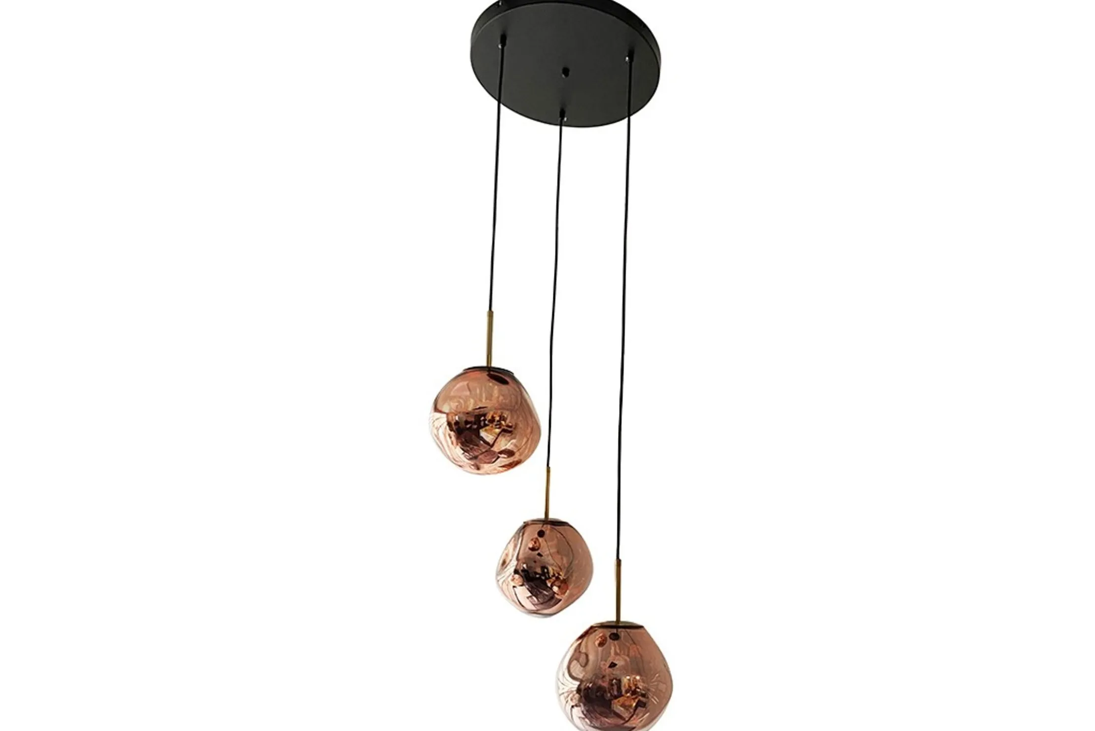 Hanglamp 3-lichts rond Rood Boaz