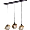 Hanglamp 3-lichts zwart Yara