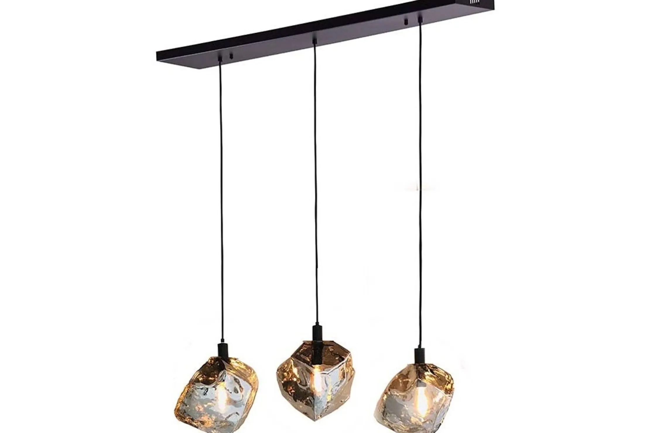 Hanglamp 3-lichts zwart Yara