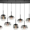 Hanglamp rookkleurig glas Bellini