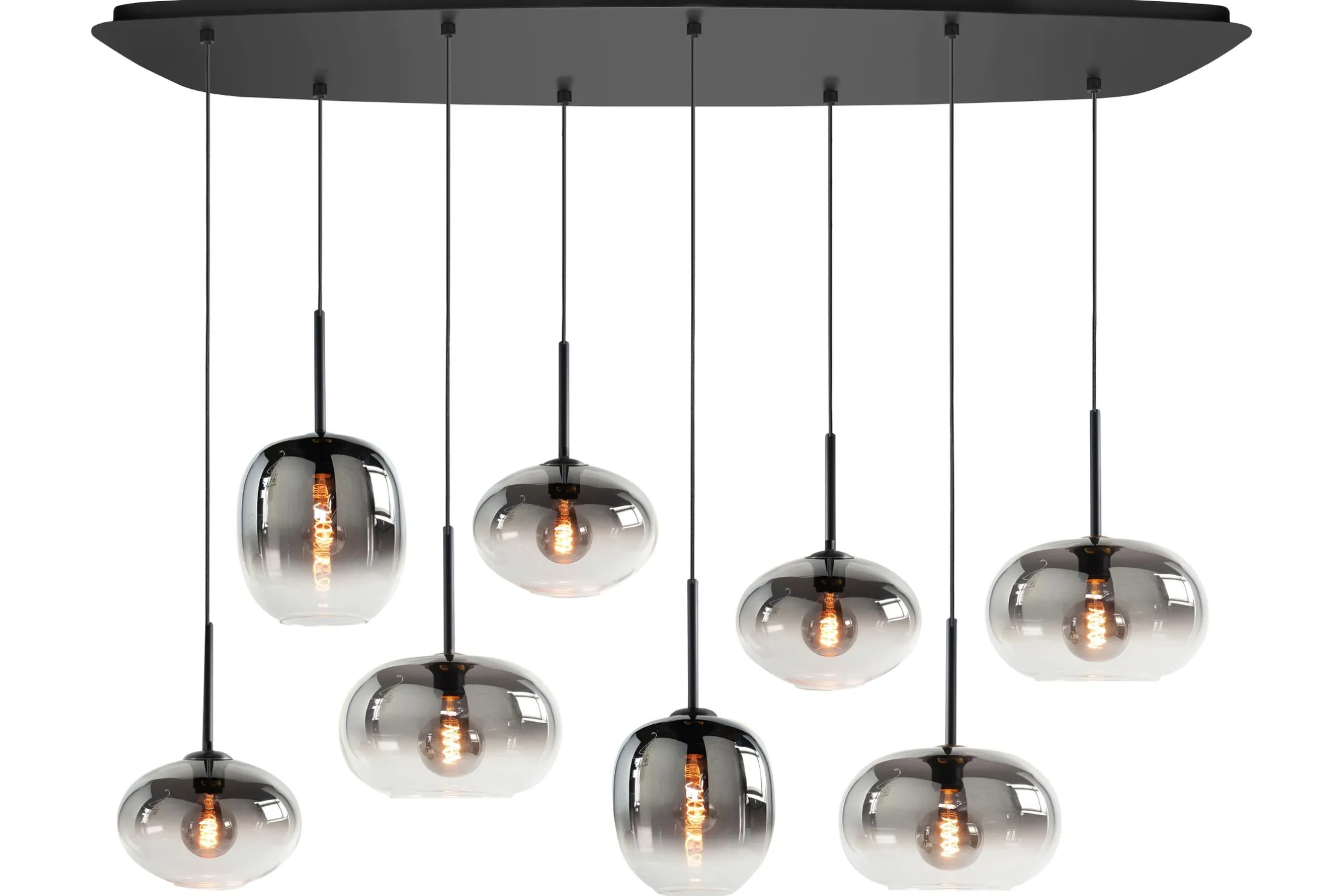 Hanglamp rookkleurig glas Bellini