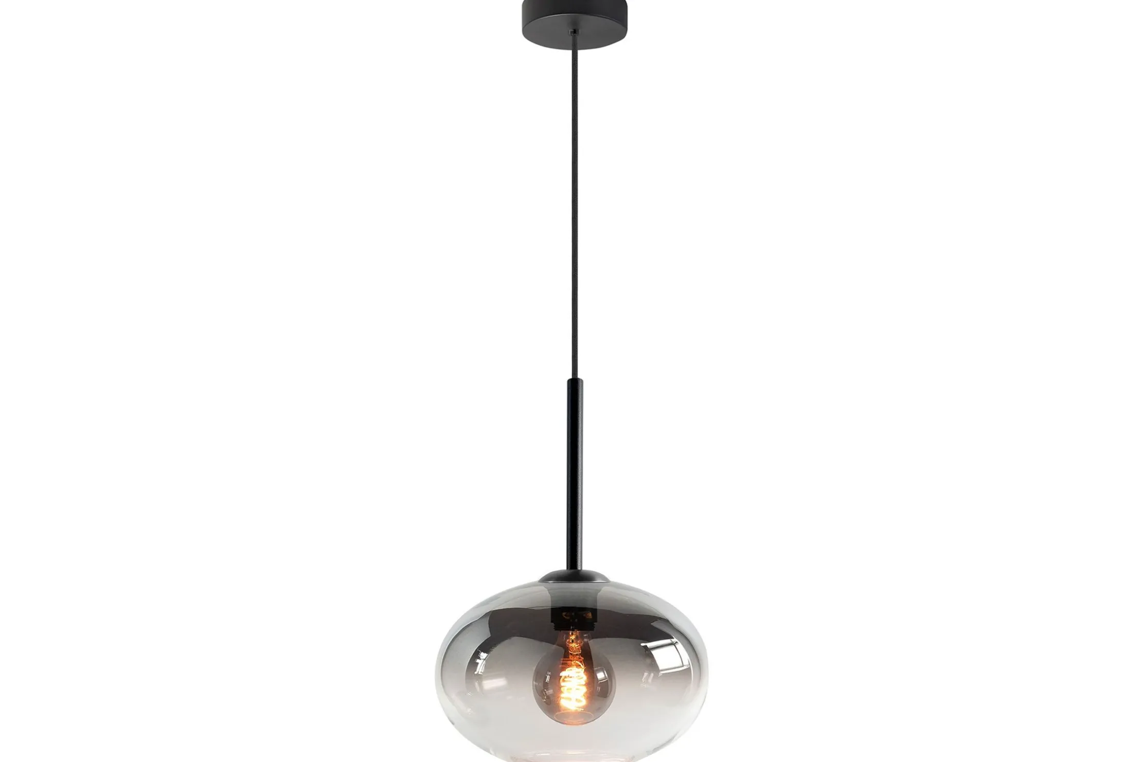 Hanglamp rookkleurig glas Bellini