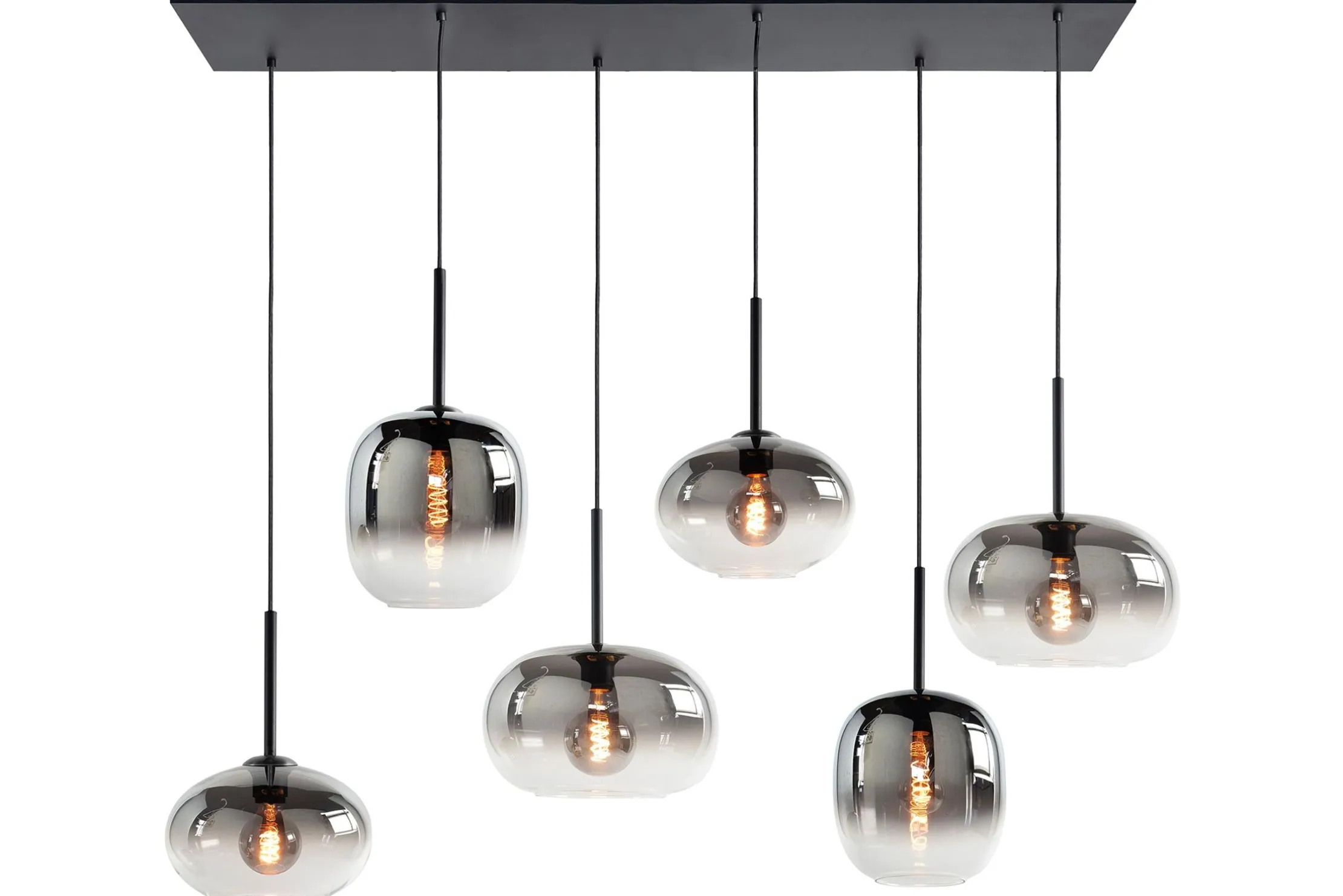 Hanglamp rookkleurig glas Bellini