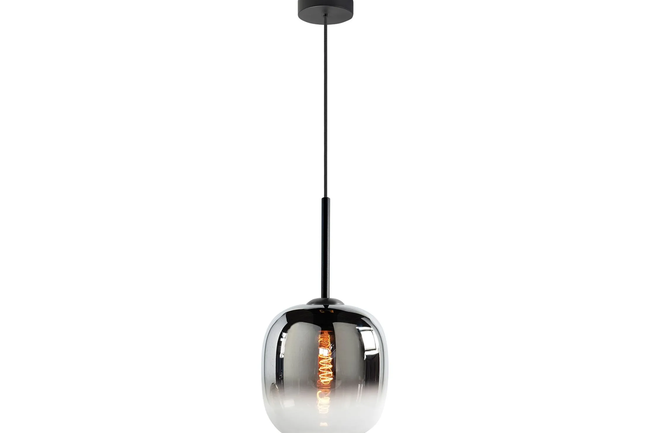 Hanglamp rookkleurig glas Bellini