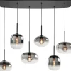 Hanglamp rookkleurig glas Bellini