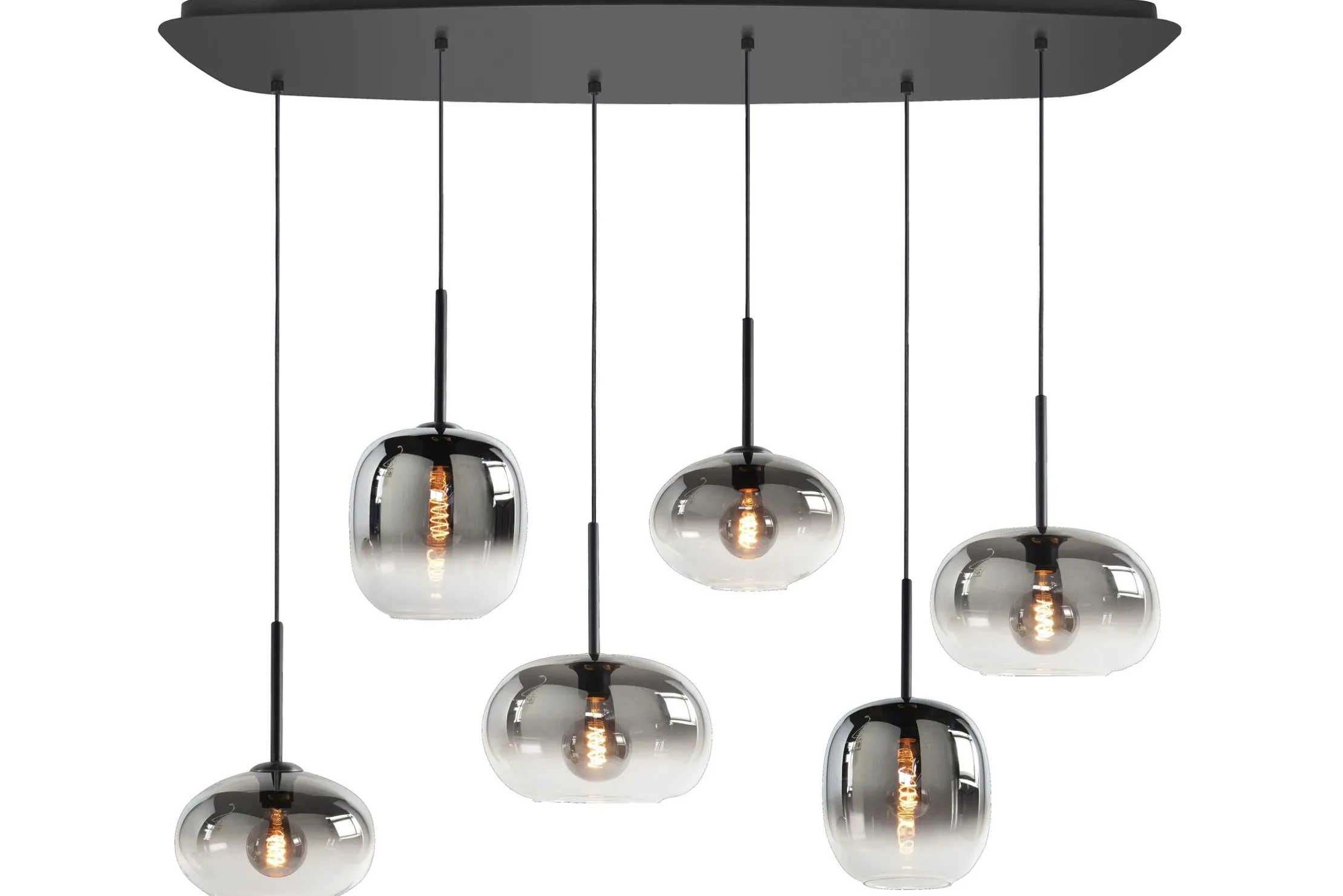 Hanglamp rookkleurig glas Bellini