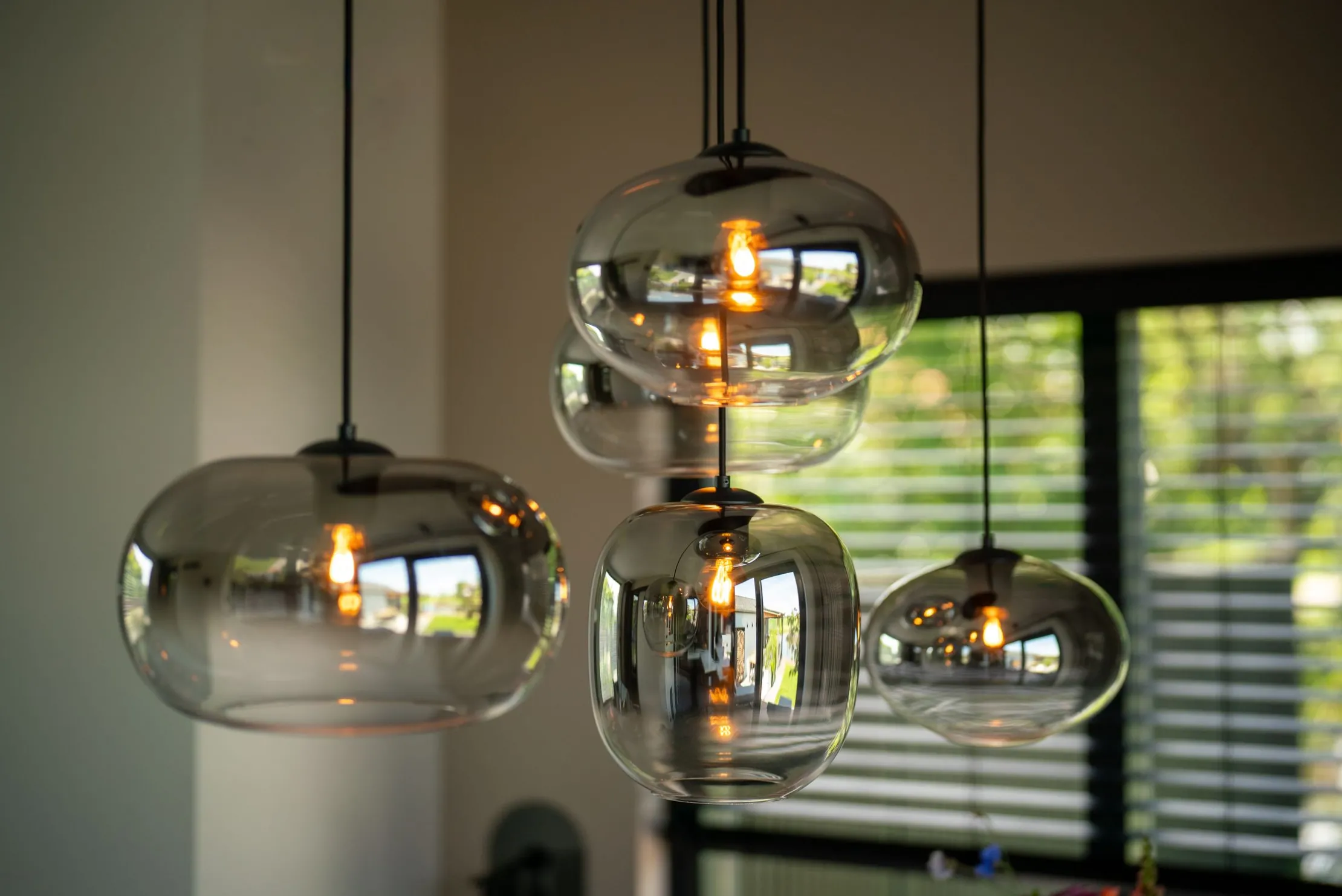 Hanglamp rookkleurig glas Bellini