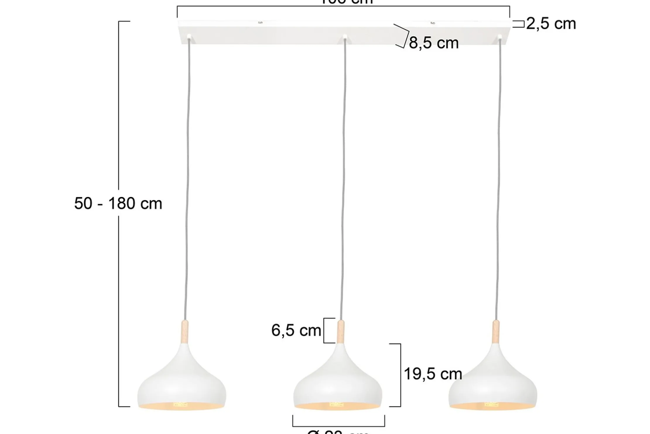 Hanglamp 3099W Bjorr Mexlite
