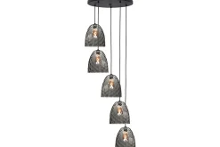 Hanglamp Zwart Rookglas Fantasy