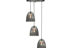 Hanglamp Zwart Rookglas Fantasy