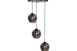 Hanglamp Zwart Rookglas Fantasy