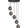 Hanglamp Zwart Rookglas Fantasy