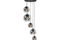 Hanglamp Zwart Rookglas Fantasy