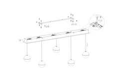 Hanglamp 4586ZW Belluno