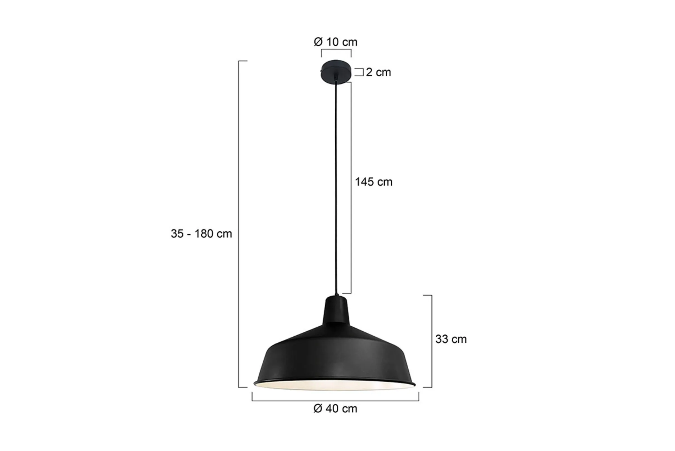 Hanglamp 1443ZW Black Moon Mexlite