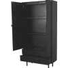 Hoge kast Zwart AC-49.055 Cotia