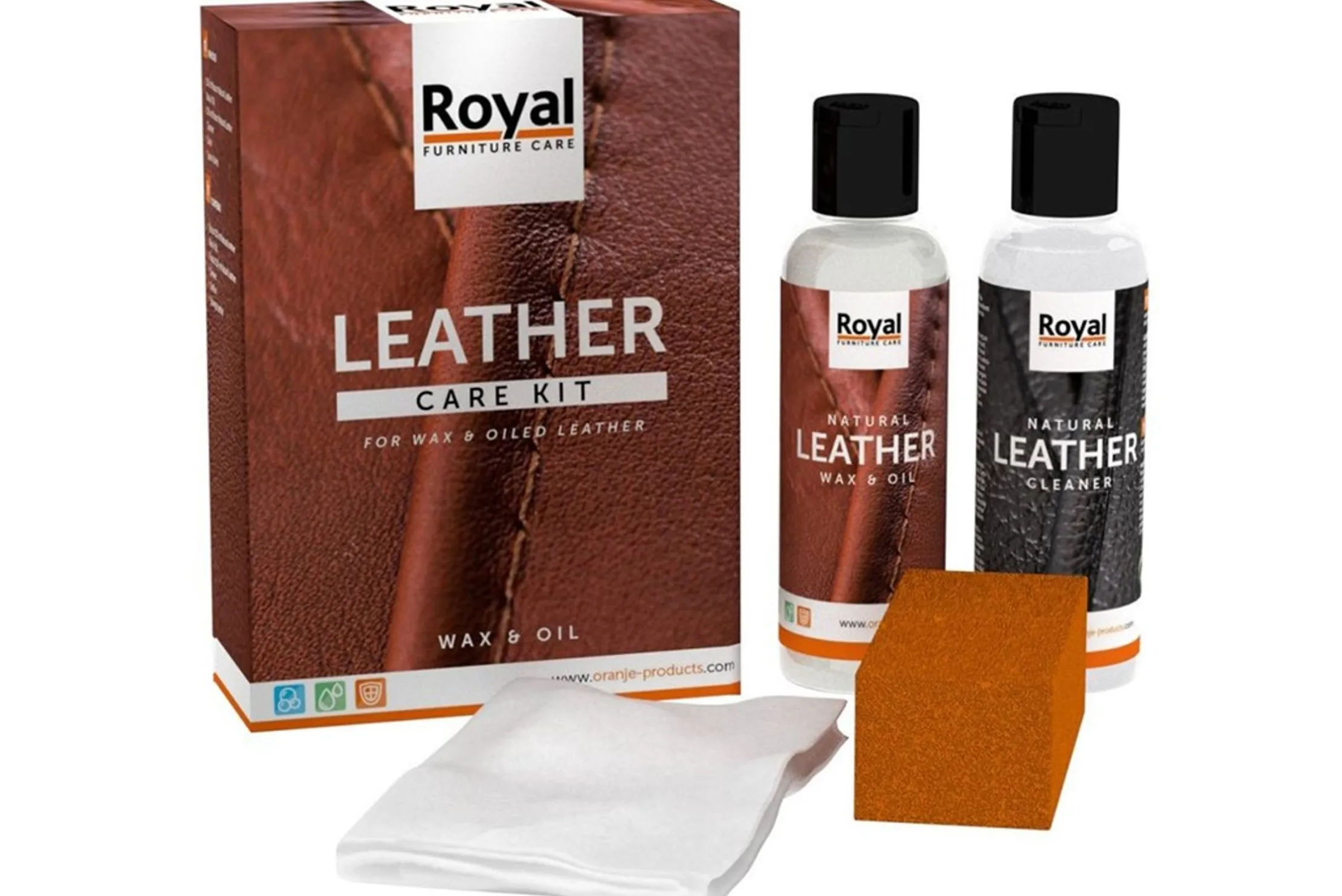 Onderhoud Leder Wax & Oil kit
