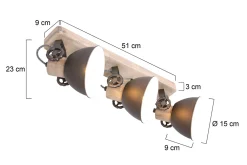 Plafondlamp 2133A Gearwood Mexlite
