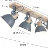Plafondlamp 2729GR Gearwood Mexlite
