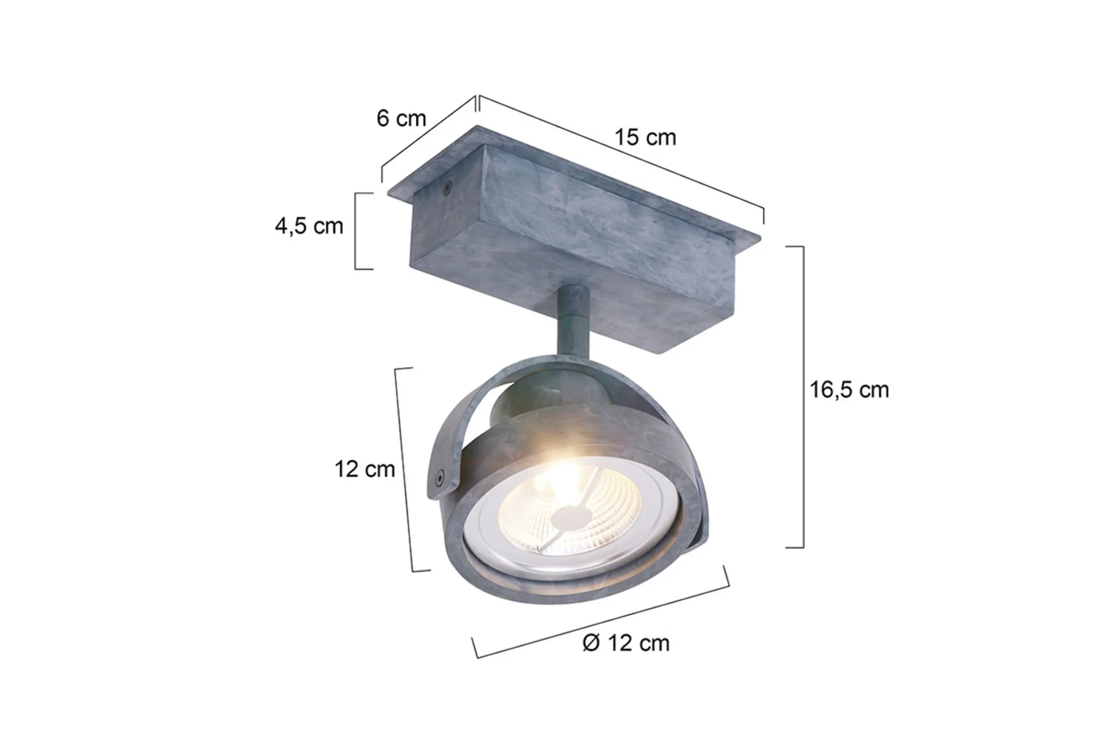 Plafondlamp 1450GR Lenox