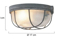 Plafondlamp 1342GR Lisanne Mexlite