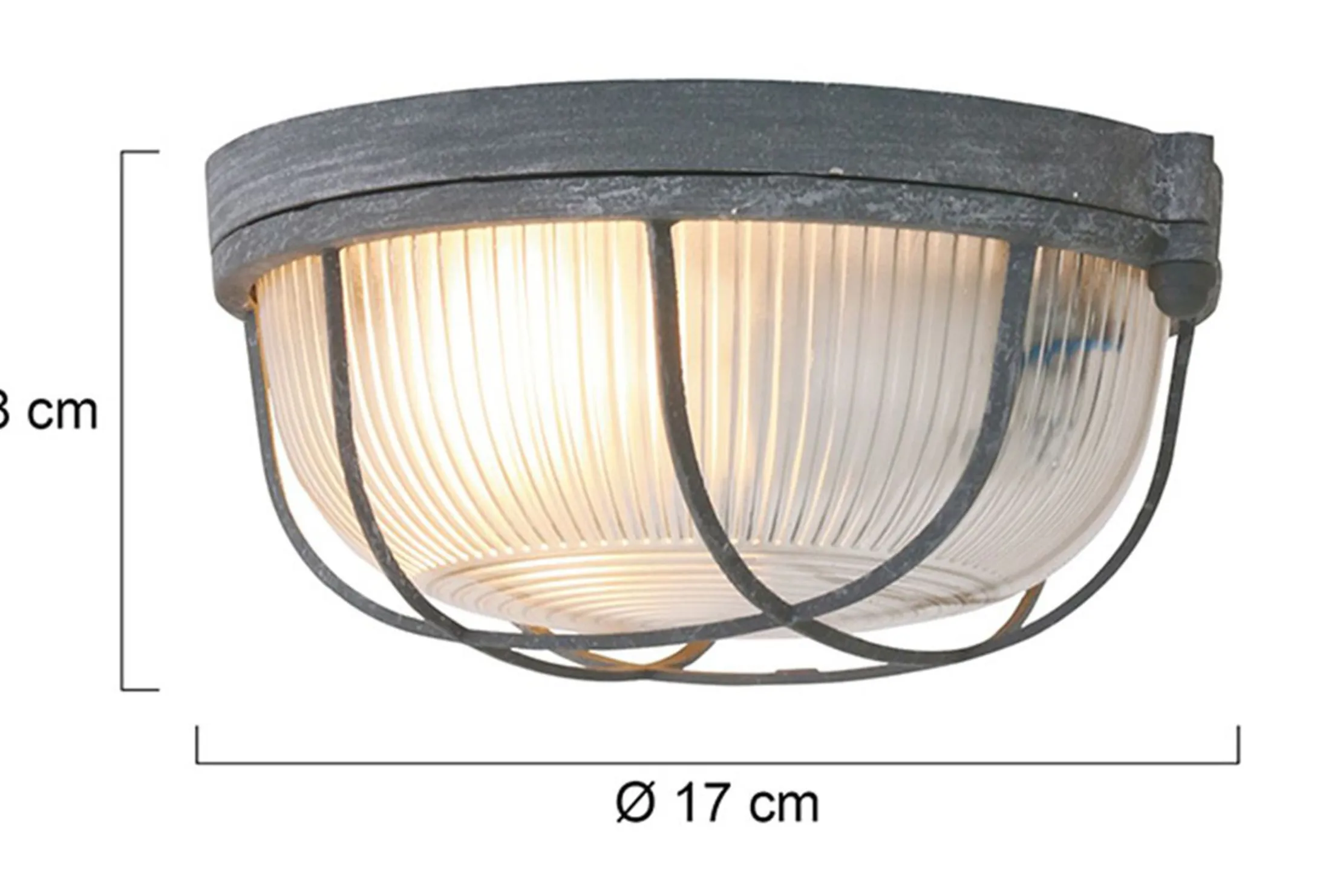 Plafondlamp 1342GR Lisanne Mexlite