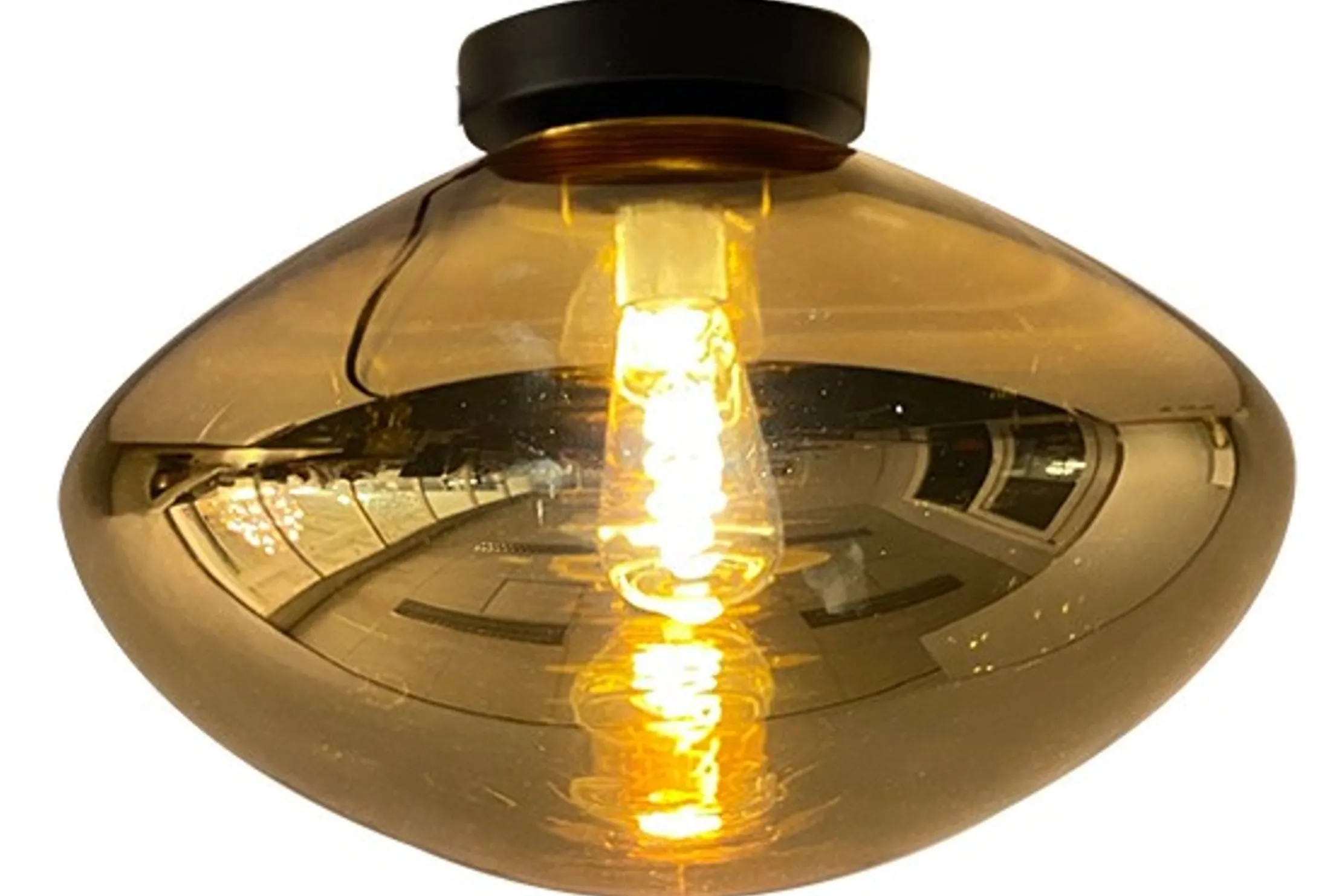 Plafondlamp 1-lichts Goud Saar
