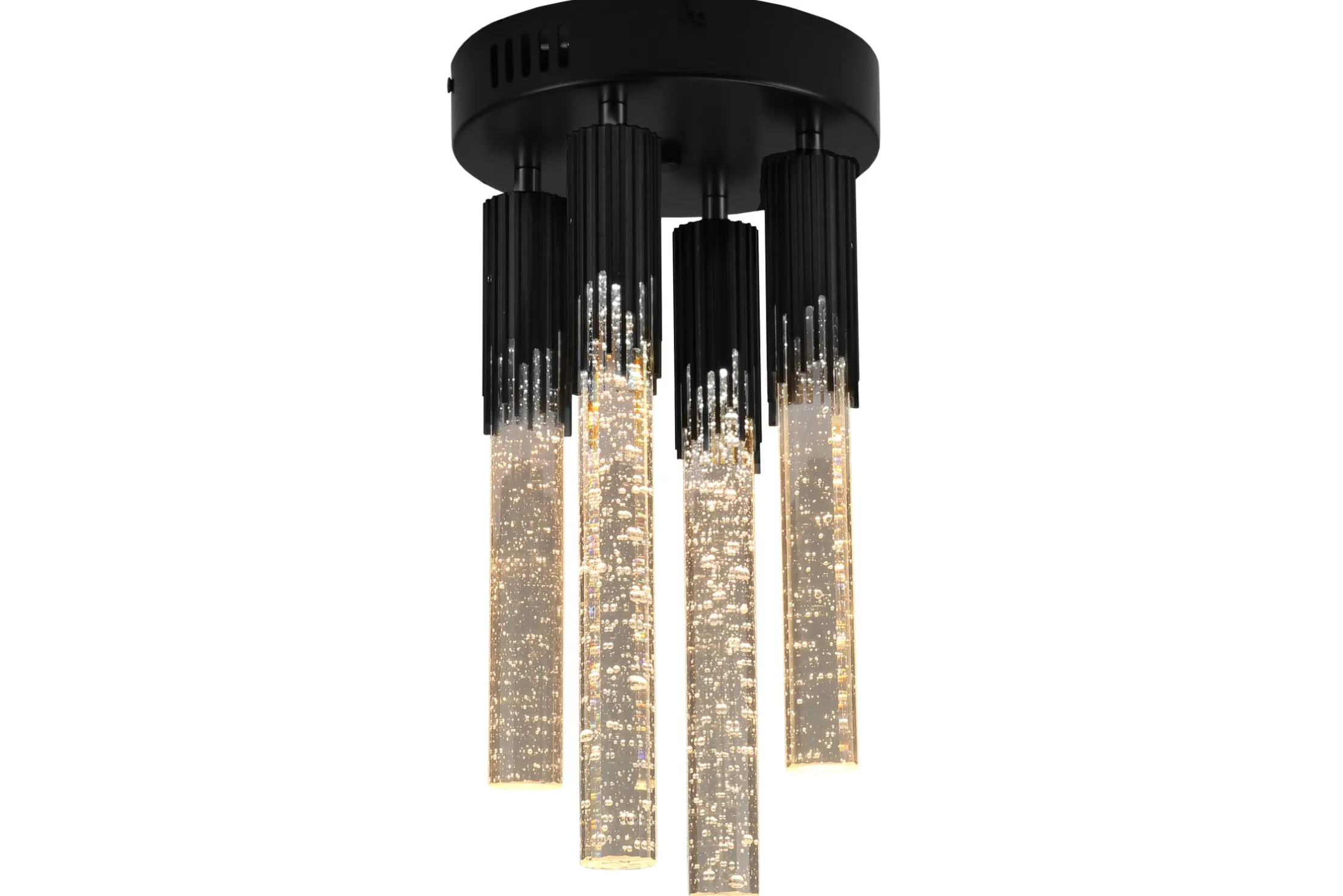 Plafondlamp 4-lichts Zwart Maud