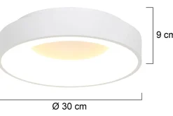 Plafondlamp 3086W Ringlede