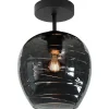 Plafondlamp Zwart Rookglas Fantasy