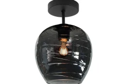 Plafondlamp Zwart Rookglas Fantasy