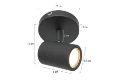 Plafondspot 2486ZW Upround Mexlite