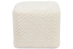 Poef 216375 Beige Chevron Ciela