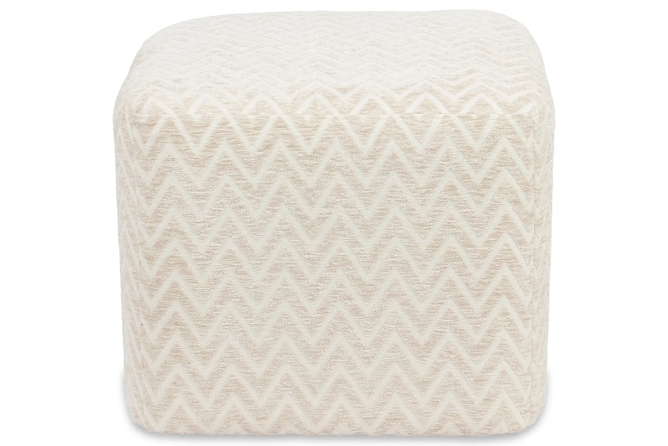 Poef 216375 Beige Chevron Ciela