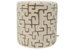 Poef Olive/Natural Cliff | Claudi