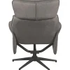 Relaxfauteuil met hocker Antraciet Cosmo CH-73.027 Verdal