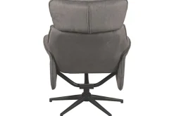 Relaxfauteuil met hocker Antraciet Cosmo CH-73.027 Verdal