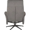 Relaxfauteuil met hocker Antraciet Cosmo CH-73.024 Bergen